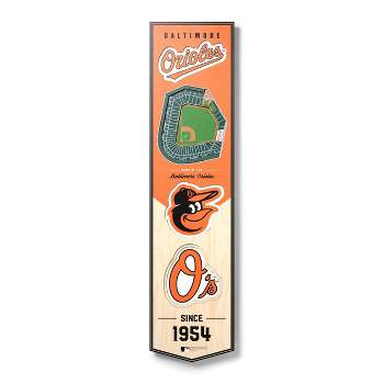 8" x 32" MLB Baltimore Orioles 3D Stadium Banner