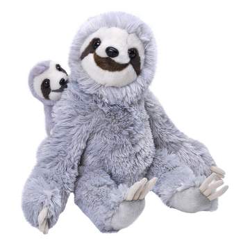 Wild Republic Hanging Monkey Three Toed Sloth Stuffed Animal, 20