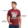 Dungeons & Dragons Roll For Initiative Men's Maroon Mineral Wash Crew Neck Short Sleeve T-shirt - 3 of 4