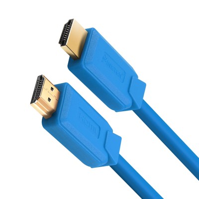 Insten - HDMI Male to Male Cable, 2.1 Version, 8K 60Hz, 48Gbps, PVC Cable, Gold Connectors, 10ft , Blue