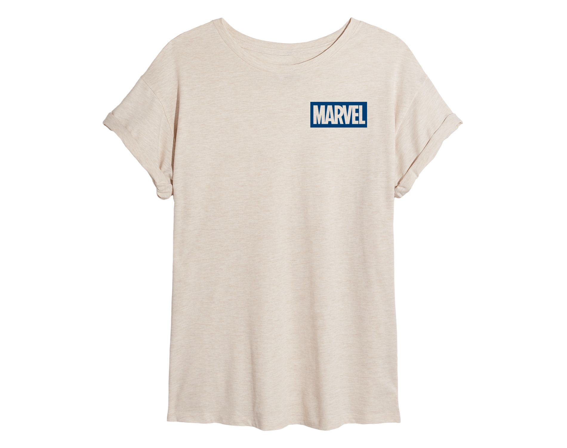 Women's Marvel Red Blue Spider Man Oversized Graphic T-Shirt - Birch - Medium