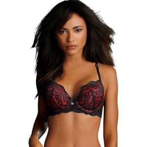 Women's Strappy Lace Push Up Bra - LASCANA - 1 of 4