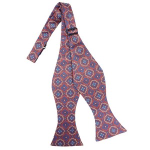 Men's Geometric Printed Design 2.75" x 4.75" Adjustable 16" - 21" Self-Tie Bow Tie - 1 of 4