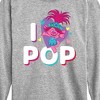 Boys' - Trolls - I Love Pop Poppy Long Sleeve Graphic T-Shirt - 2 of 4