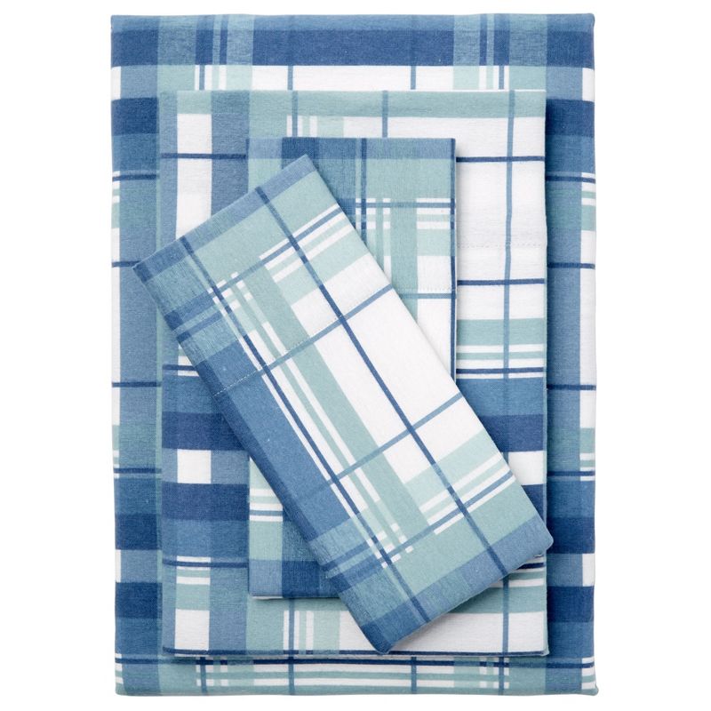 BrylaneHome Cotton Flannel Print Sheet Set, 1 of 2