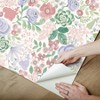 Disney Princess Watercolor Floral Kids' Peel and Stick Wallpaper Purple - 2 of 4