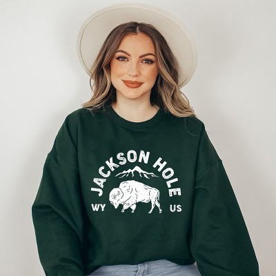 Simply Sage Market Women's Graphic Sweatshirt Jackson Hole Mountain
