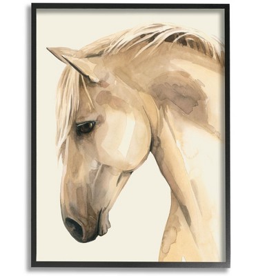 Stupell Industries Country Horse Farm Animal Portrait Framed Giclee Art