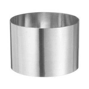 Unique Bargains Stainless Steel Seamless Nonstick Mirror Coating Round Cake Ring - 1 of 4