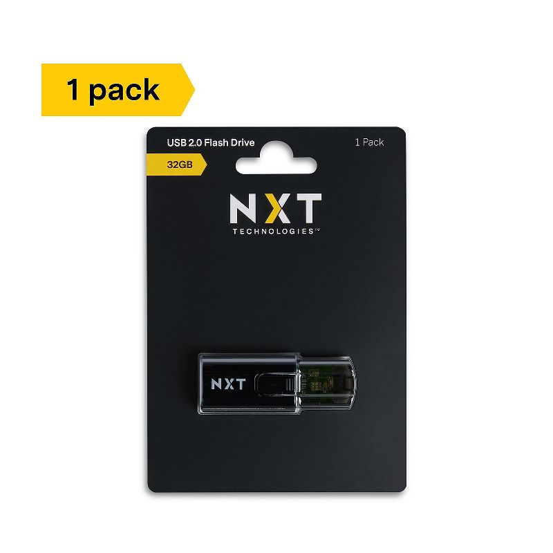 NXT Technologies 32GB USB 2.0 Type A Flash Drive Black (NX61109), 2 of 6