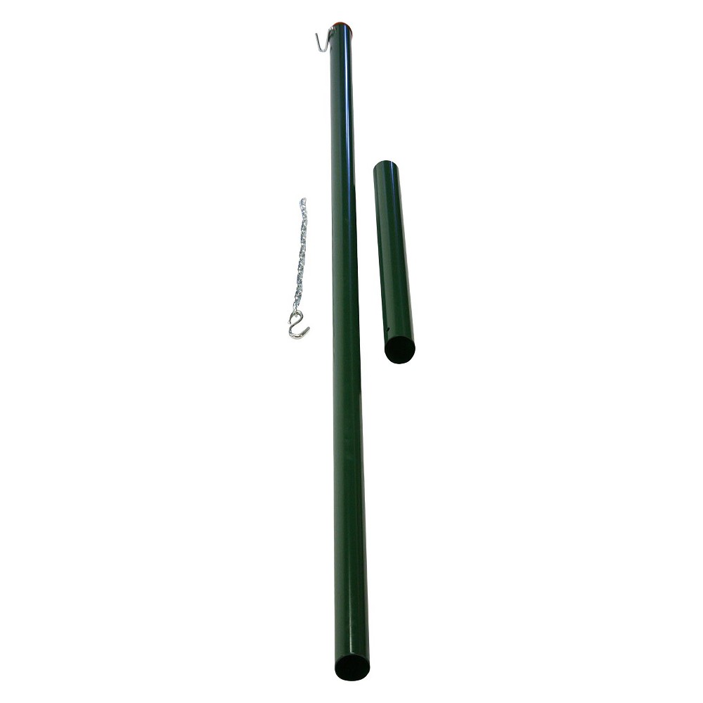 Removable "In Ground" Hammock Post: Algoma Steel Accessory with Weatherproof Coating, 325 lbs Capacity