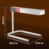 Commercial Food Warmer, Food Heat Lamp – 750W Stainless Steel Free-Standing Countertop Warmer for French Fries, Parties, Kitchen, Restaurant & Buffet - 4 of 4