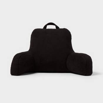 Faux Shearling Bed Rest Black - Room Essentials™