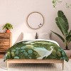 Deny Designs Caroline Okun A Mid Summer Night Crane Queen/Full Comforter and Sham Set (2-3pc Set) - 3 of 4