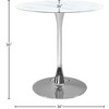 Meridian Furniture,Holly Chrome Counter Height Table - 3 of 4