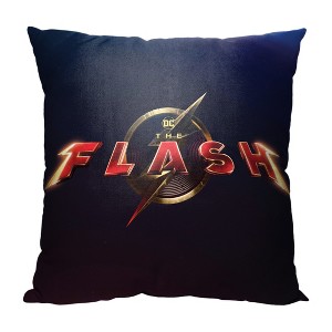 Warner Bros. The Flash Movie Title Throw Pillow 18x18 Inches - 1 of 2