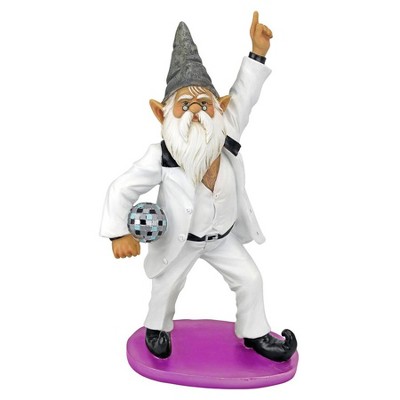 Design Toscano Disco Tony, Gnome Fever Statue - Multicolored