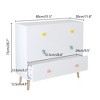 FONTOI Nightstands, Baby Nightstand with 3 Drawers, Side Table with Storage Cabinet for Toddlers' Bedroom Nursery, White, 11.8"*28.7"*31.5" - 2 of 4