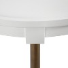 Kate and Laurel Valdi Round MDF Coffee Table, 26x26x19, White - 2 of 4