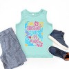 The Juniper Shop Boho Sunshine State Of Mind Flowers Youth Tank Top - 3 of 4