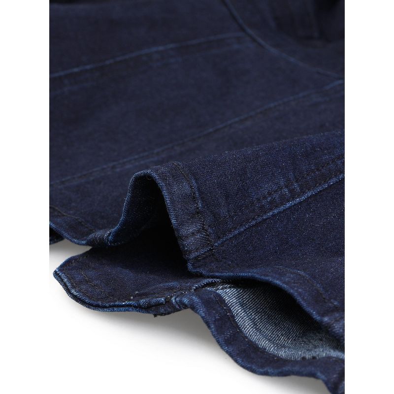 Allegra K Women's Regular Fit Casual Lapel Long Sleeve Denim Pockets Blazer, 6 of 7