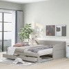 NicBex Twin Size Wooden Extendable Daybed with 2 Drawers for Bedroom,Living Room,Apartment - 2 of 4