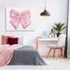 Stupell Industries Glam Diamond Glimmer Pink Fashion Design Bow Canvas Wall Art - 2 of 4