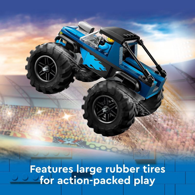LEGO City Blue Monster Truck Off-Road Toy, Mini Monster Truck 60402, 4 of 8