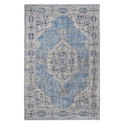 Modern Farmhouse Geometric Medallion Indoor Runner or Area Rug by Blue Nile Mills