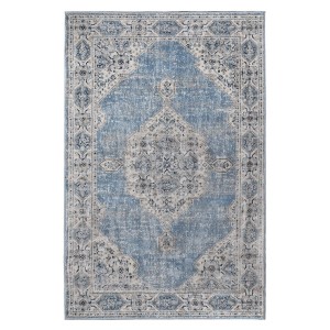 Modern Farmhouse Geometric Medallion Indoor Runner or Area Rug by Blue Nile Mills - 1 of 4