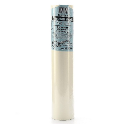 Borden & Riley Borden And Riley Sun-Glo Thumbnail Sketch Paper Rolls White 8 Lb. 20683