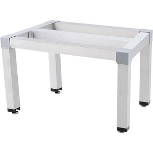 18x12" Aluminum Dunnage Rack - 1000 Lb Heavy-Duty Elevated Storage w/Lockable Casters for Commercial Kitchen, Supermarket & Grocery - 1 of 4