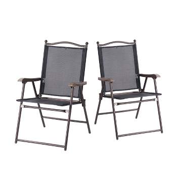 Costway Portable 38'' Oversized High Outdoor Beach Chair Camping Fishing  Folding Chair : Target