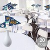 Big Dot of Happiness Blast Off to Outer Space - Triangle Rocket Ship Baby Shower or Birthday Party Photo Props - Pennant Flag Centerpieces - Set of 20 - 2 of 4