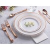 Stock Your Home 125-Pack Disposable Heavy Duty Plastic Forks (Rose Gold) - 4 of 4