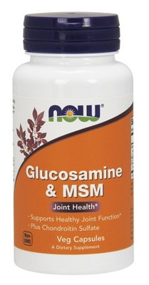 Glucosamine & MSM Plus Chondroitin Sulfate by Now Foods  -  180 Veg Cap