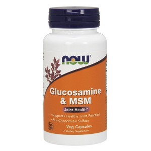 Glucosamine & MSM Plus Chondroitin Sulfate by Now Foods  -  180 Veg Cap - 1 of 2