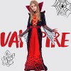Joyfy Girls‘ Halloween Royal Vampire Queen Costume – Gothic Victorian Halloween Dress Set Rule the Night in Dark Elegance! - 2 of 4