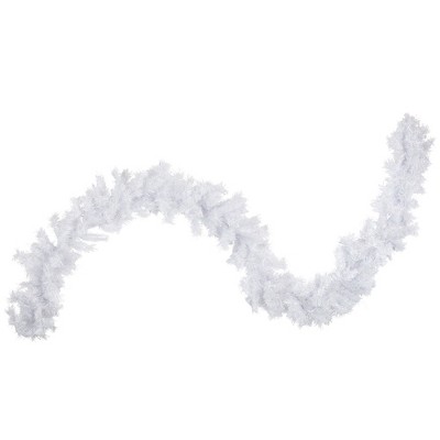 Northlight 9' x 10 Icy White Iridescent Spruce Artificial Christmas  Garland - Unlit