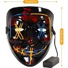 2 Pack  Light-Up Scary Mask with 3 Lighting Modes, Perfect for Halloween Festival Party - 3 of 4