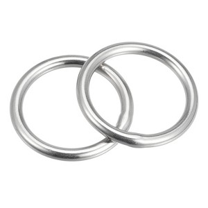 Unique Bargains Hanging Hardware 316 Stainless Steel Welded O-Rings 2 Pcs - 1 of 4