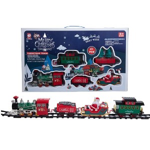Kurt Adler Battery Operated Musical Train with Tree and Santa Table Piece - 1 of 3