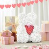 Bright Creations 200 Pack White Artificial Flower Heads, 2 Inch Stemless Fake Foam Roses for Wall Decorations, Weddings, Bouquets - 2 of 4