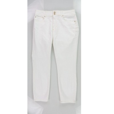 GUESS Womens Solid Trouser Slim Fit Jeans