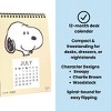 Yoobi 6"x7.5" Peanuts Monthly Desk Calendar Snoopy, School Supplies - 2 of 4