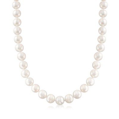 Ross-Simons 10-11mm Cultured Pearl Necklace With 14kt Yellow Gold