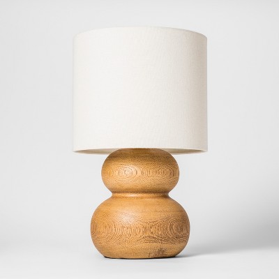 small brown table lamp