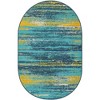 Unique Loom Outdoor Coastal Collection Area Rug - Ombre (' " x ' "  ) - 2 of 4