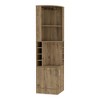 Kumasinova 71" Tall Corner Cabinet with Stemware Rack,8-Hole Bar Cabinet with 2 Doors,Modern Beverage Storage Cabinet for Dining Room - 4 of 4