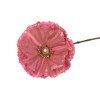 Northlight Poppy Flower Artificial Christmas Stem Spray - 18" - Pink - 2 of 3